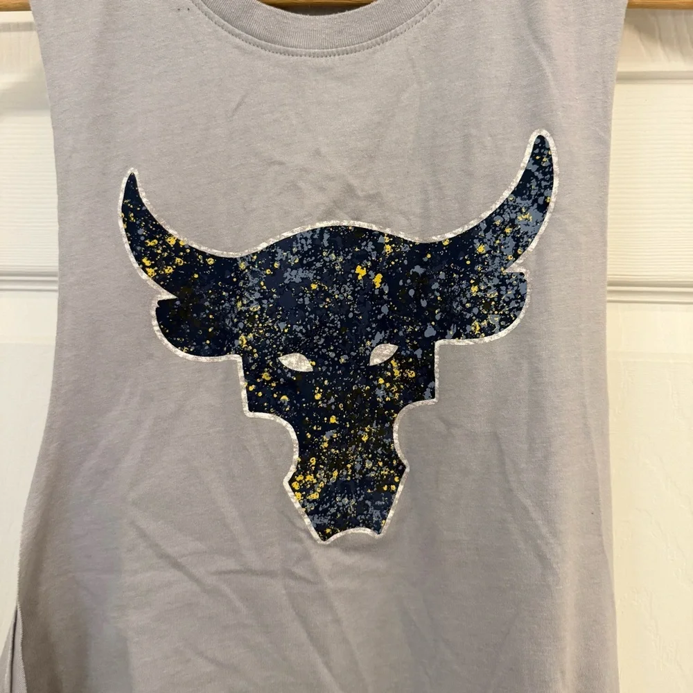 EUC Under Armour Project Rock Brahma Bull Sleeveless Muscle Tank - Picture 3 of 8